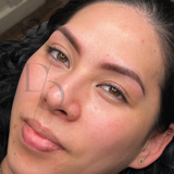 Powder brows permanente make-up in de schoonheidssalon in Sneek