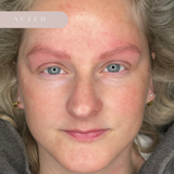 Hairstroke permanente make-up voor een tijdloze wenkbrauwvorm in Sneek - After foto